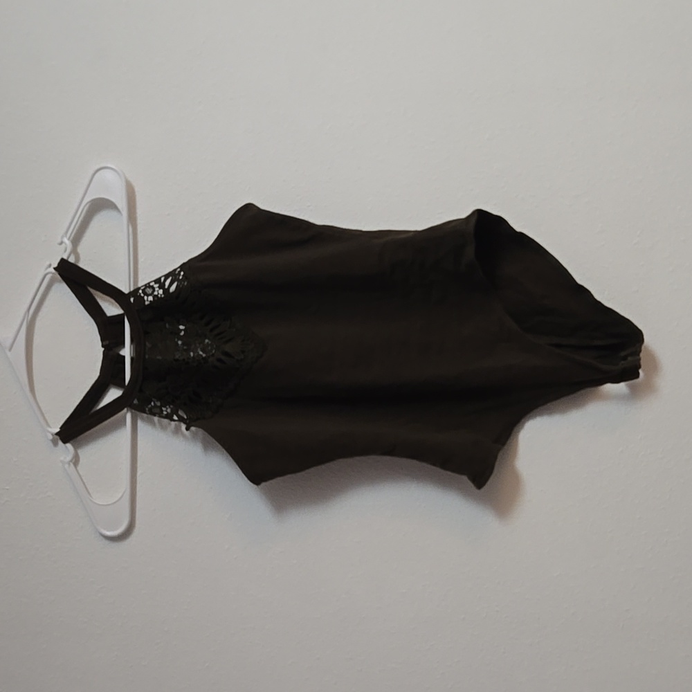 Charlotte Russe Brown Halter Bodysuit